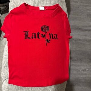 Red Graphic Short Sleeve Tee